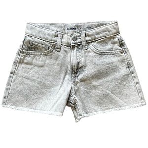 NWOT Girls Old Navy size 8 high rise adjustable waist acid wash shorts